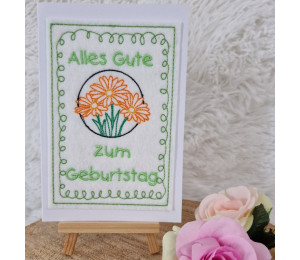 ADVENTSKALENDER 22. Dezember - Stickserie - ITH Postkarte Doodle Rahmen Vol. 2